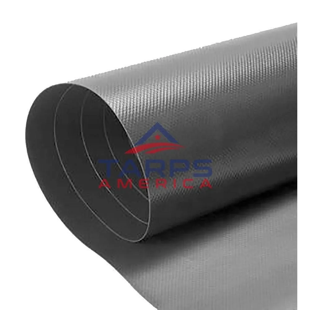 18 oz Heavy Duty Gray Vinyl Coated Polyester Roll by AtlasShield®