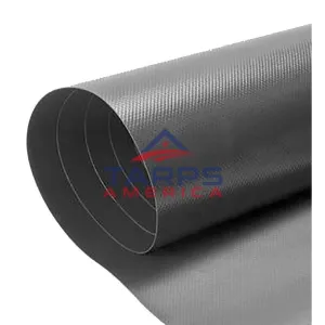 18 oz Heavy Duty Gray Vinyl Coated Polyester Roll by AtlasShield®