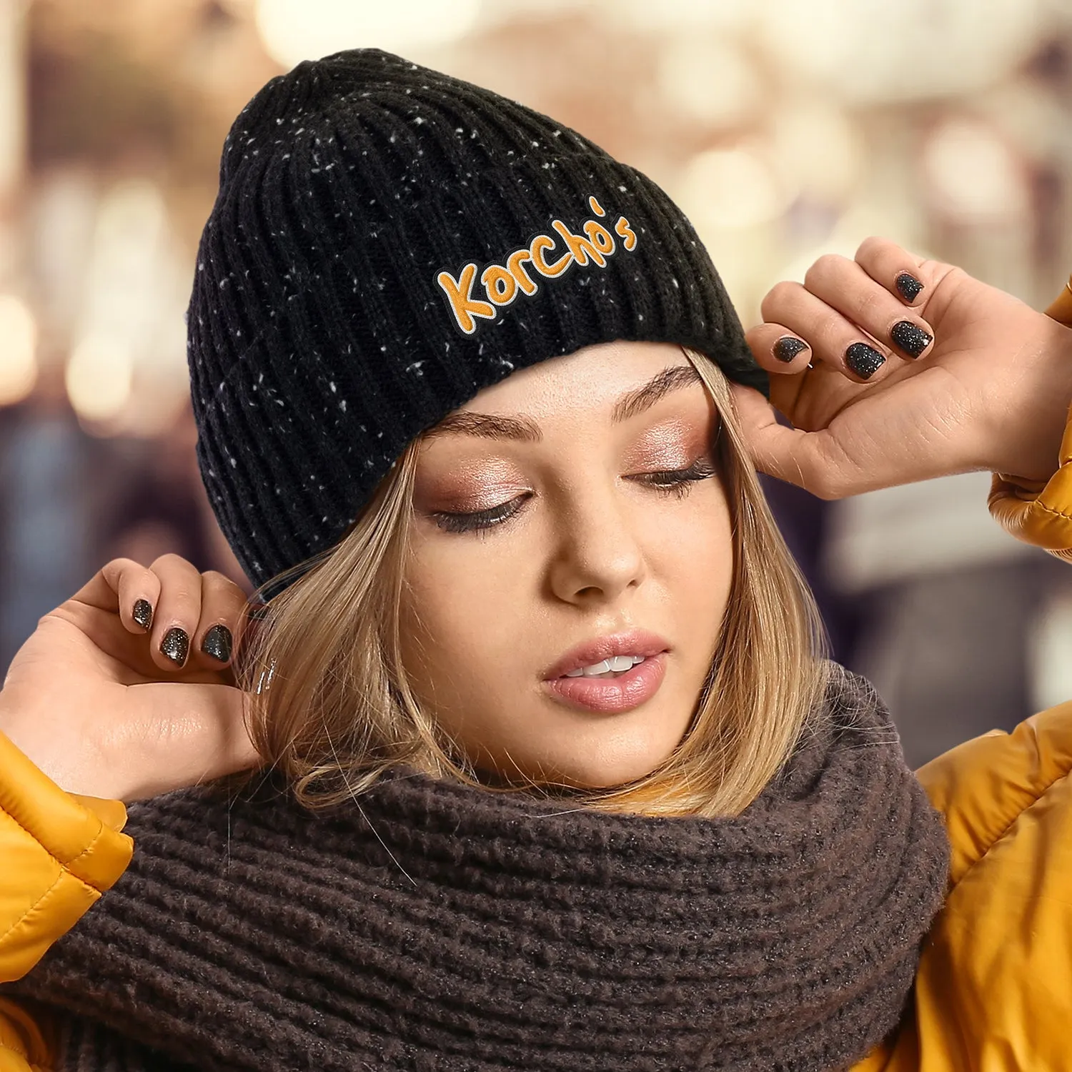 agogo Snowflake Beanie