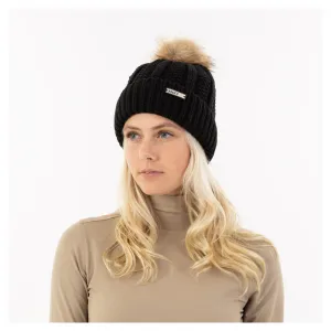 Anky Black pompom beanie