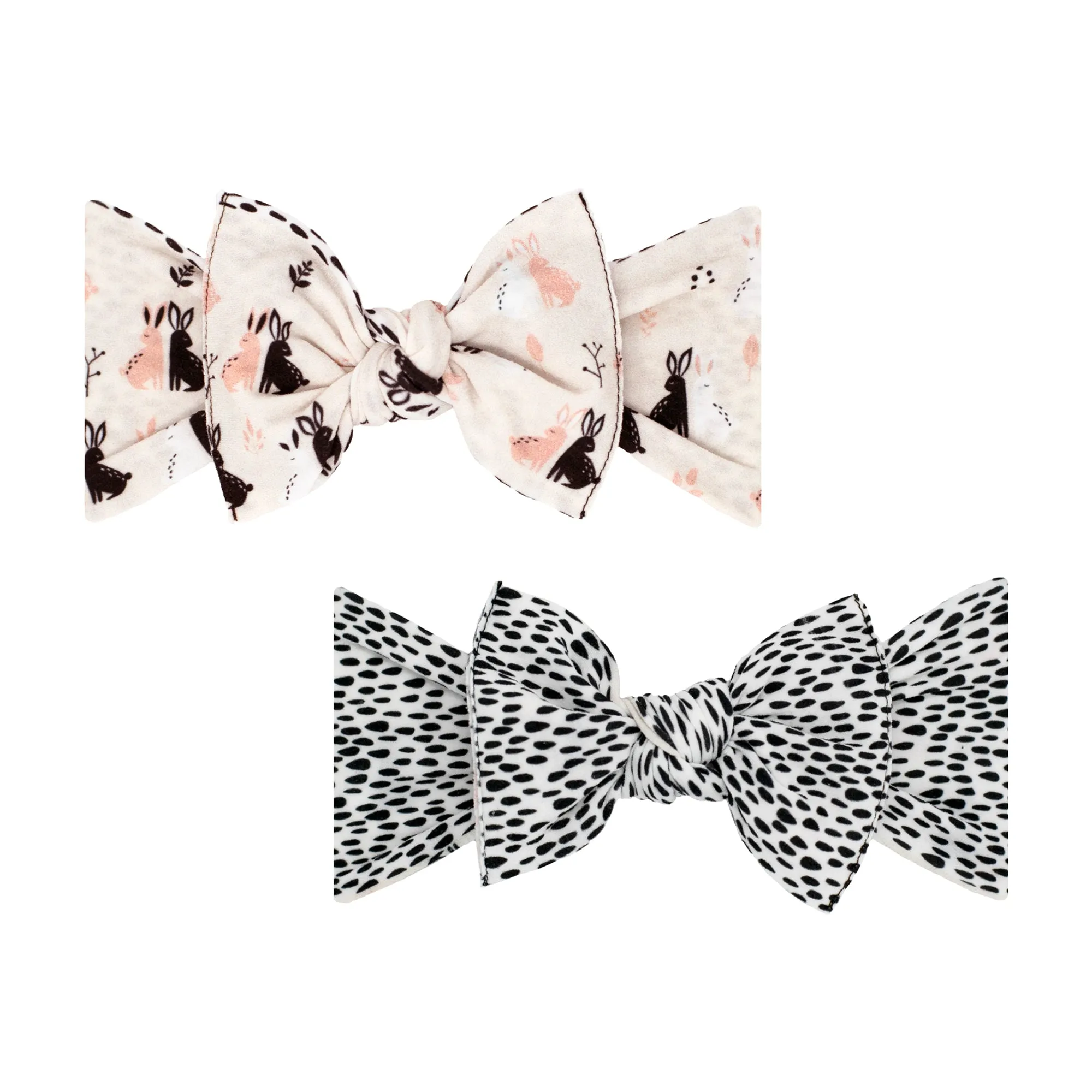 Baby Bling Bunny Buddy Reverse-A-Bow Headband