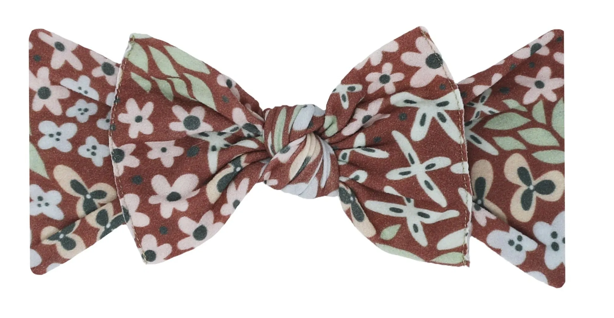 Baby Bling Spice Floral Printed Knot Headband
