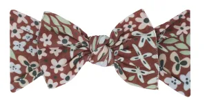 Baby Bling Spice Floral Printed Knot Headband