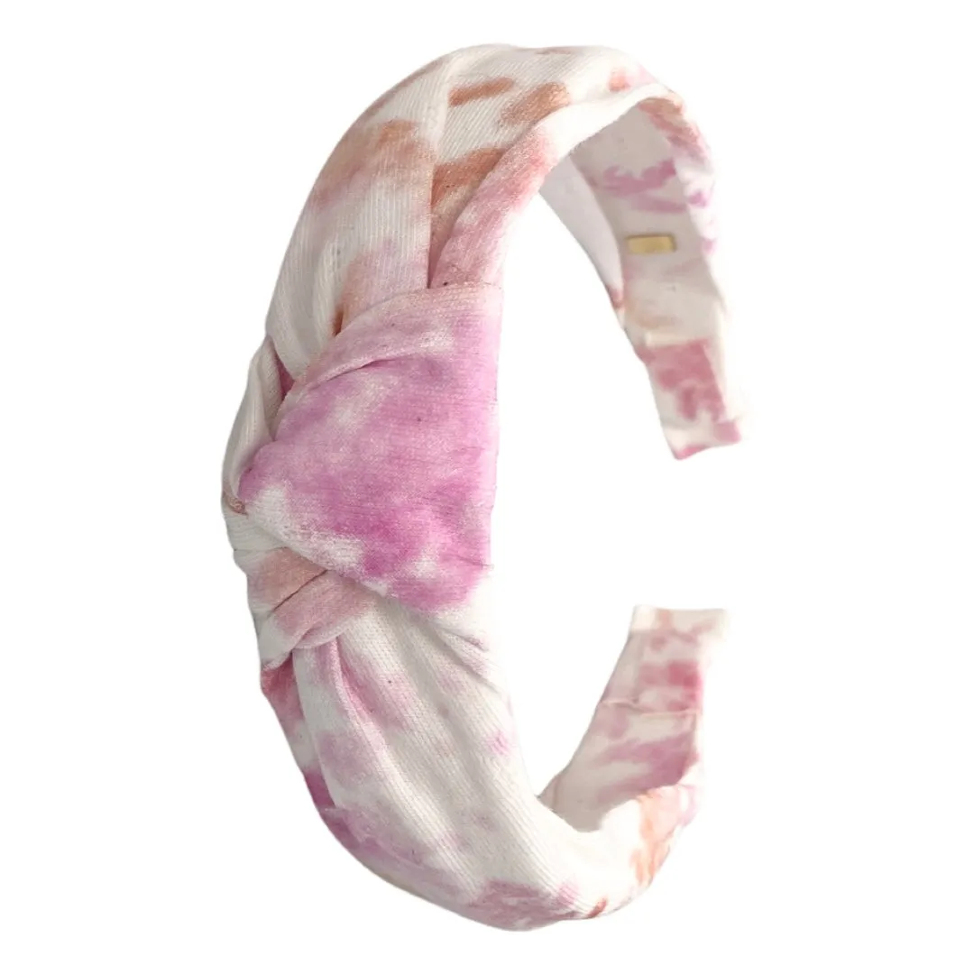 Bari Lynn Tie Dye Splatter Twist Knot Headband