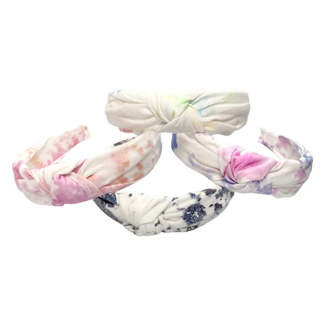 Bari Lynn Tie Dye Splatter Twist Knot Headband
