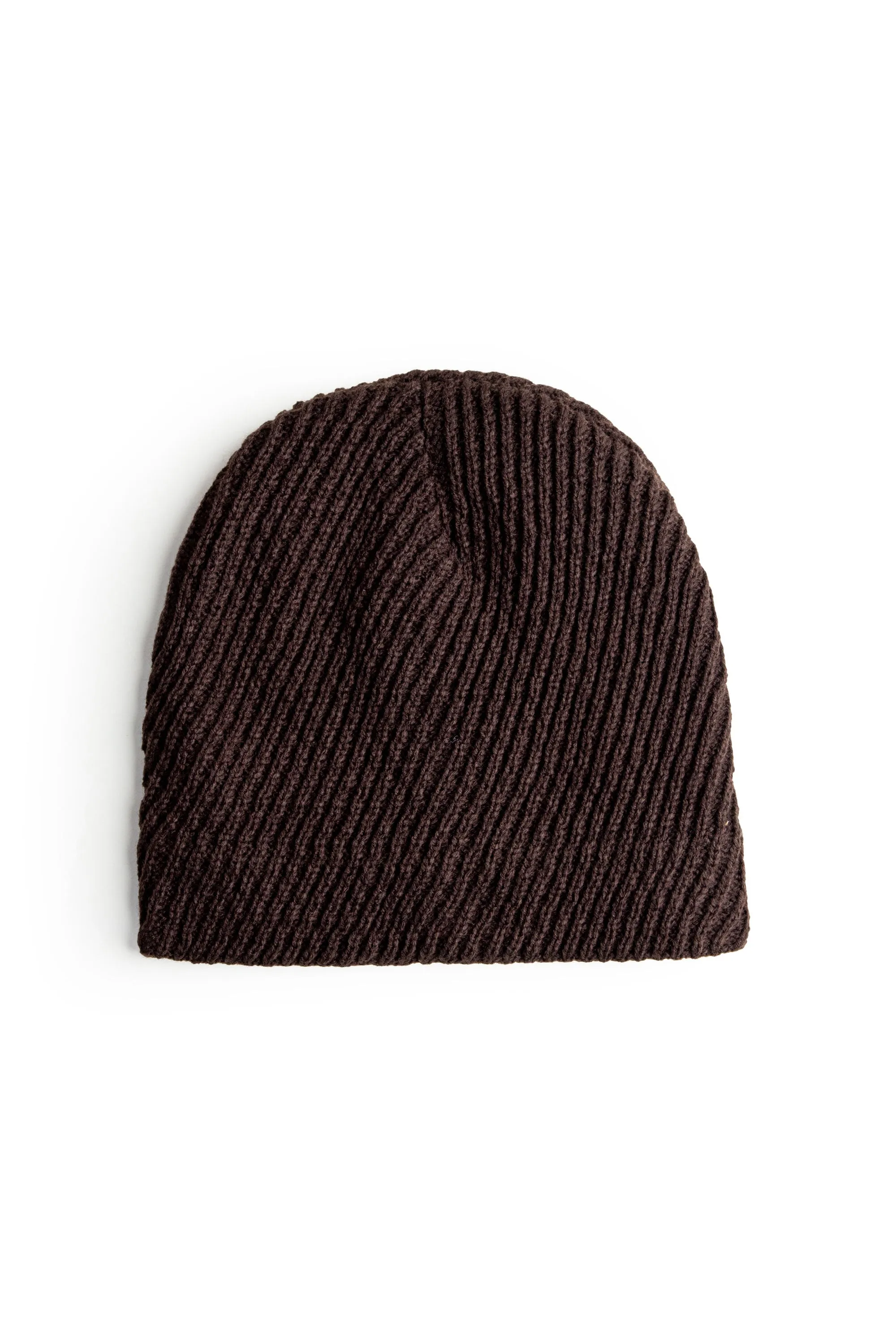 Basic Dark Brown Woolen Cap