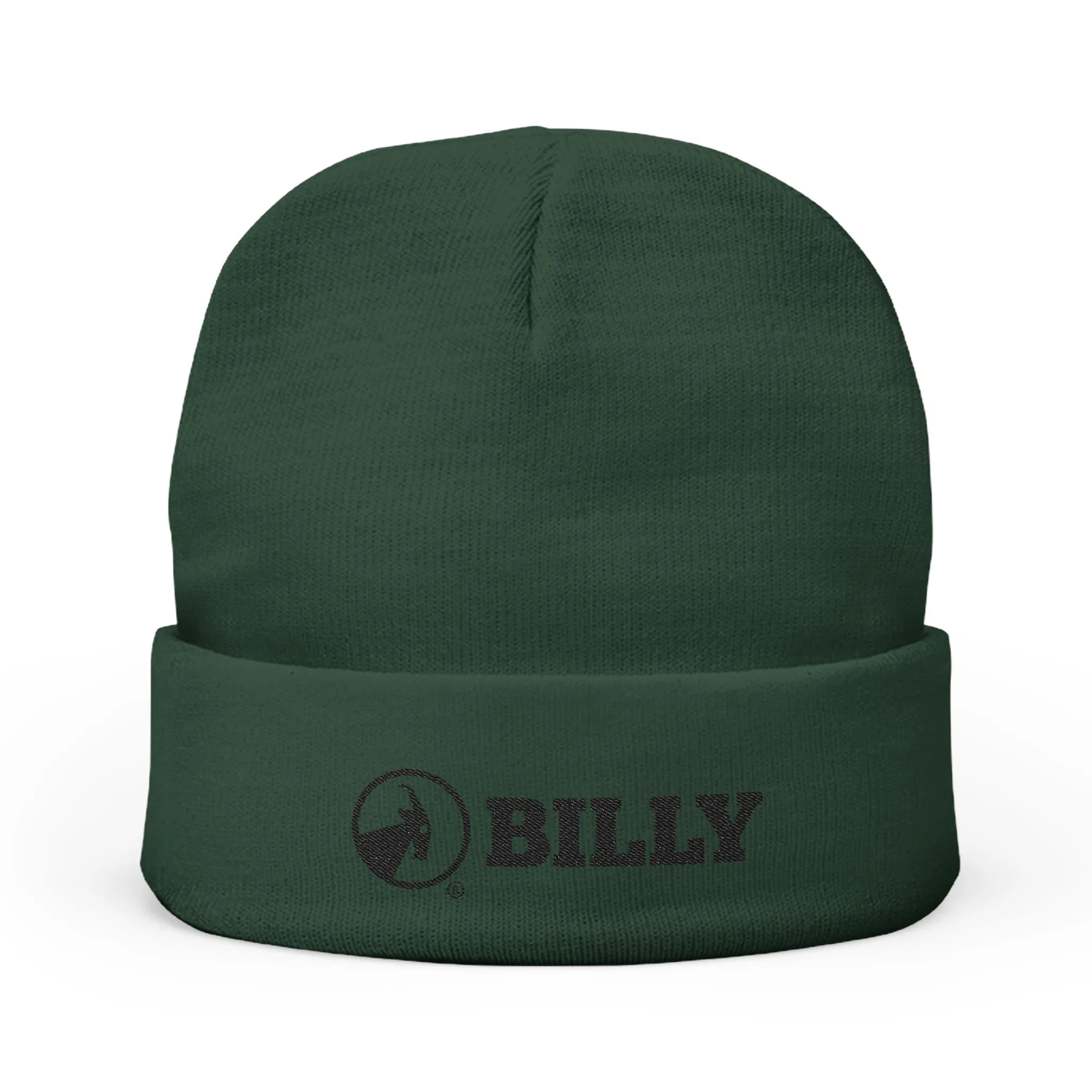 BILLY Knit Beanie (Black Horizontal Logo - Embroidery) — AVAILABLE IN 6 COLORS