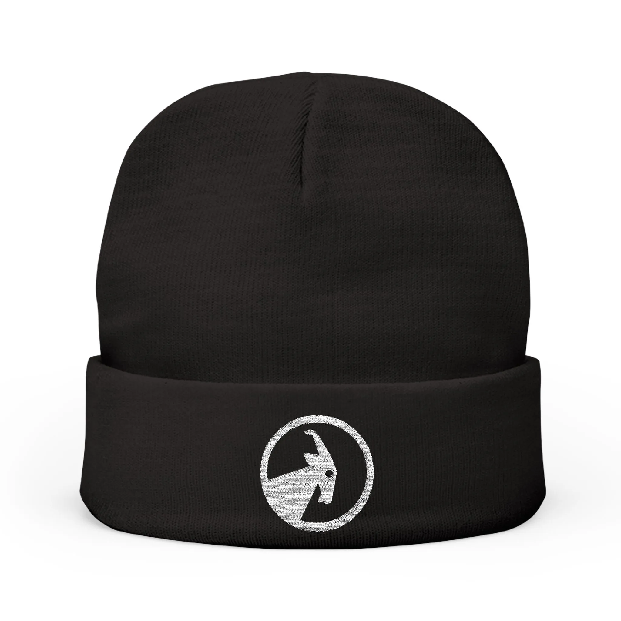BILLY Knit Beanie (White Goat - Embroidery) — AVAILABLE IN 6 COLORS