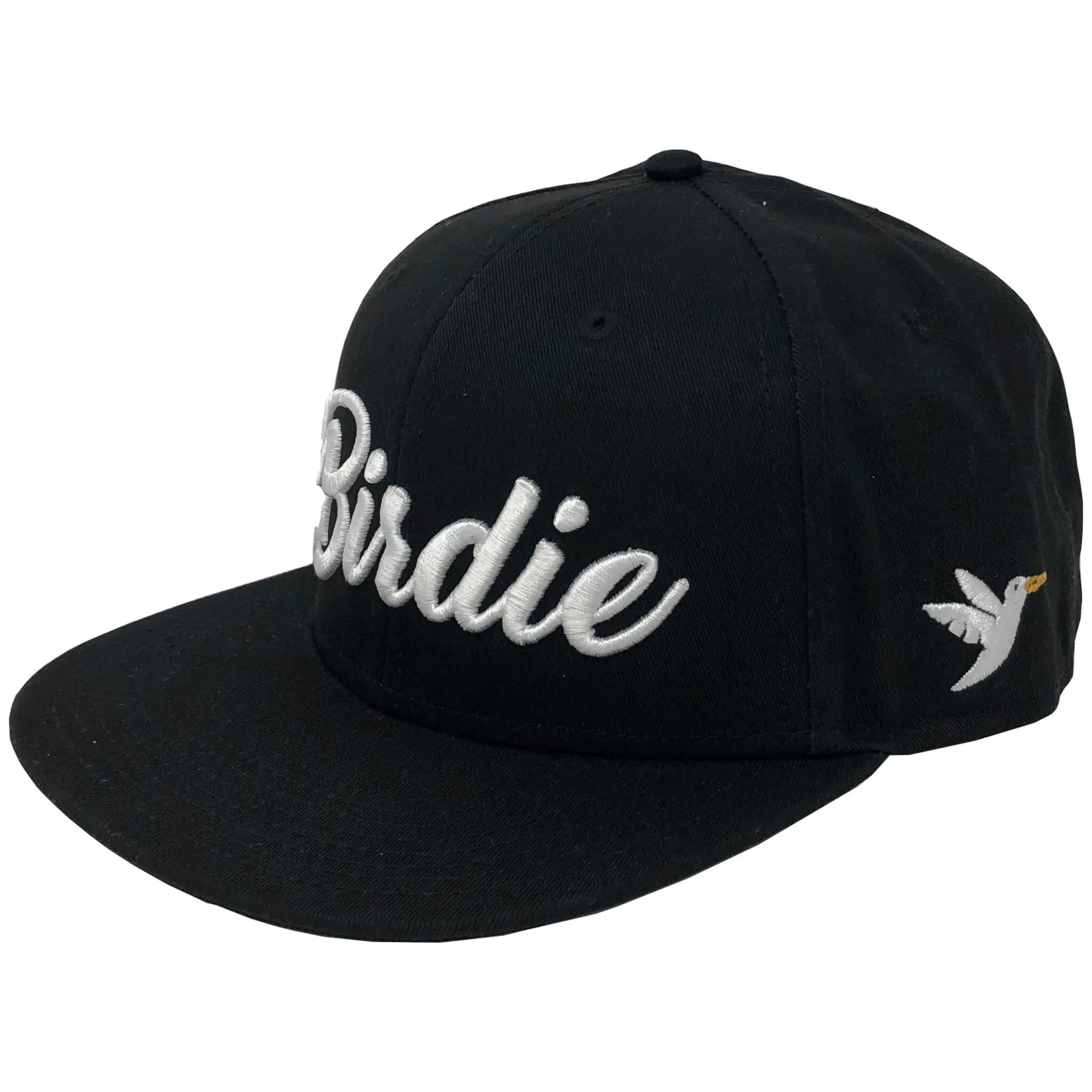 Birdie Hat - Black On White
