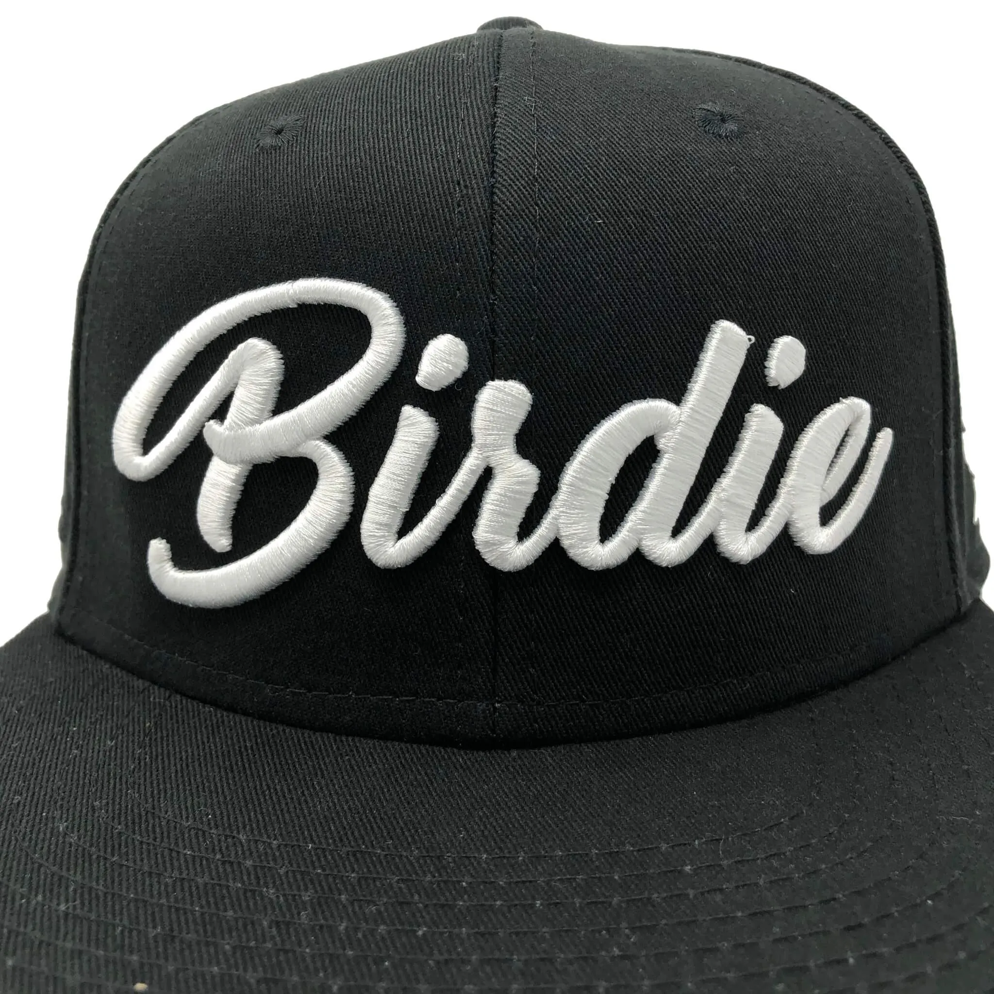 Birdie Hat - Black On White