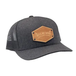 BiteMyWood Curved Bill Snapback Trucker Hats Available In 5 Colors