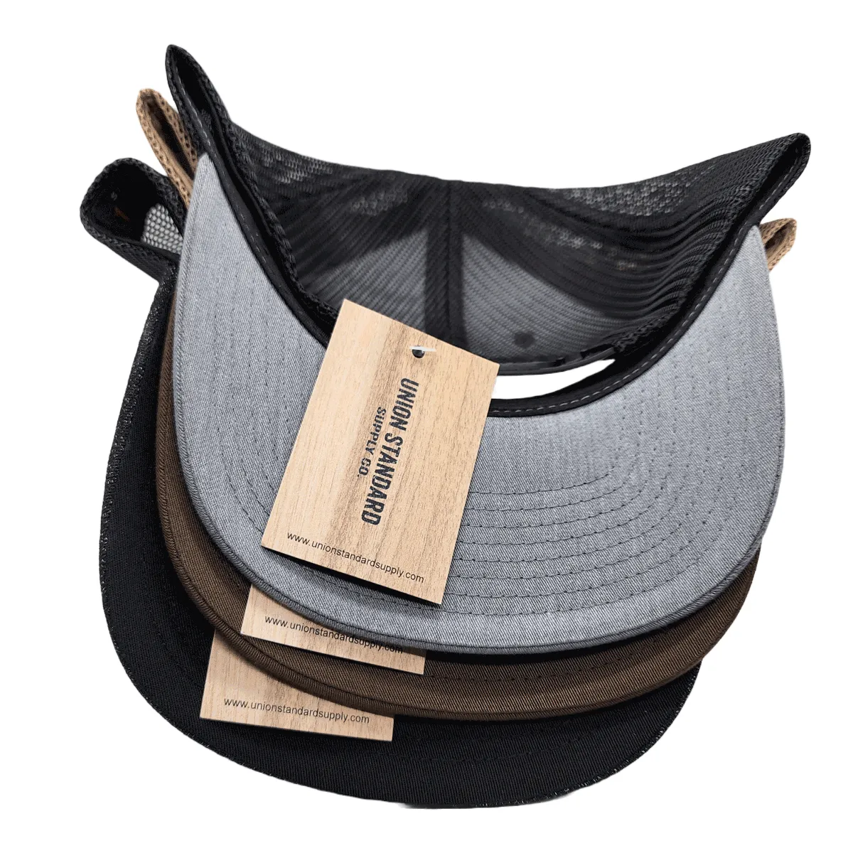 BiteMyWood Curved Bill Snapback Trucker Hats Available In 5 Colors