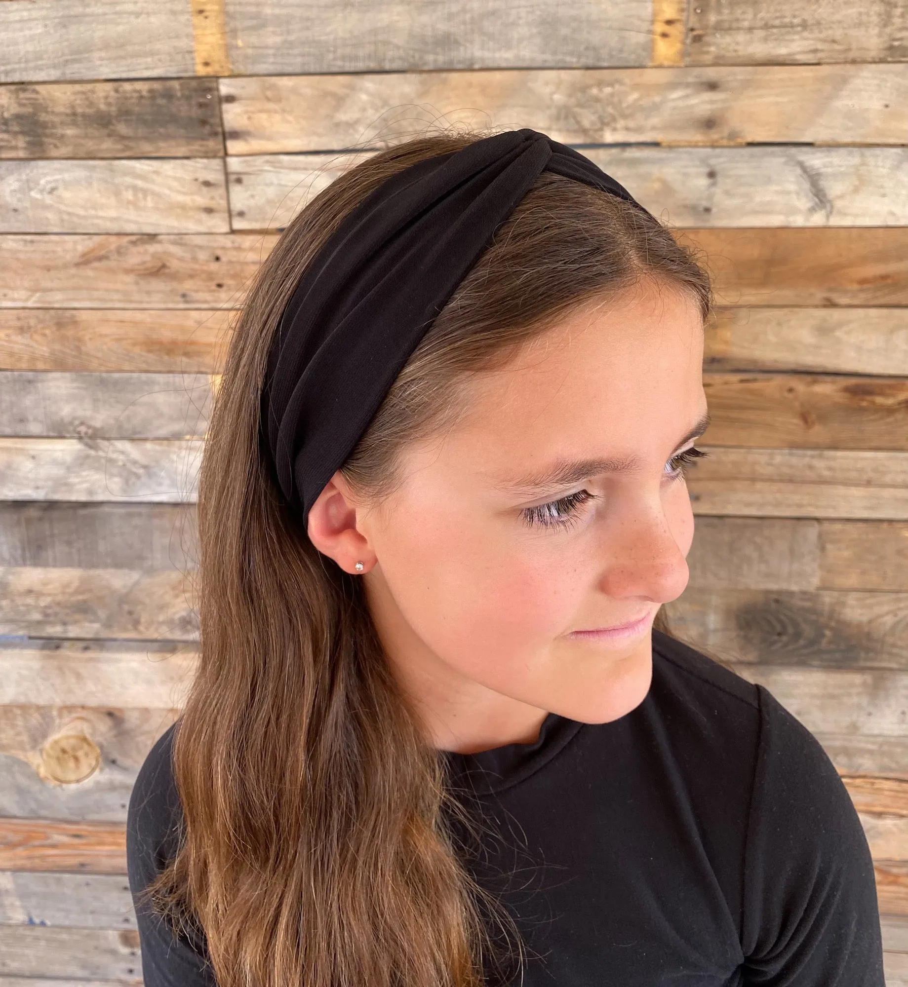 Black Ice Faux Knot Headband