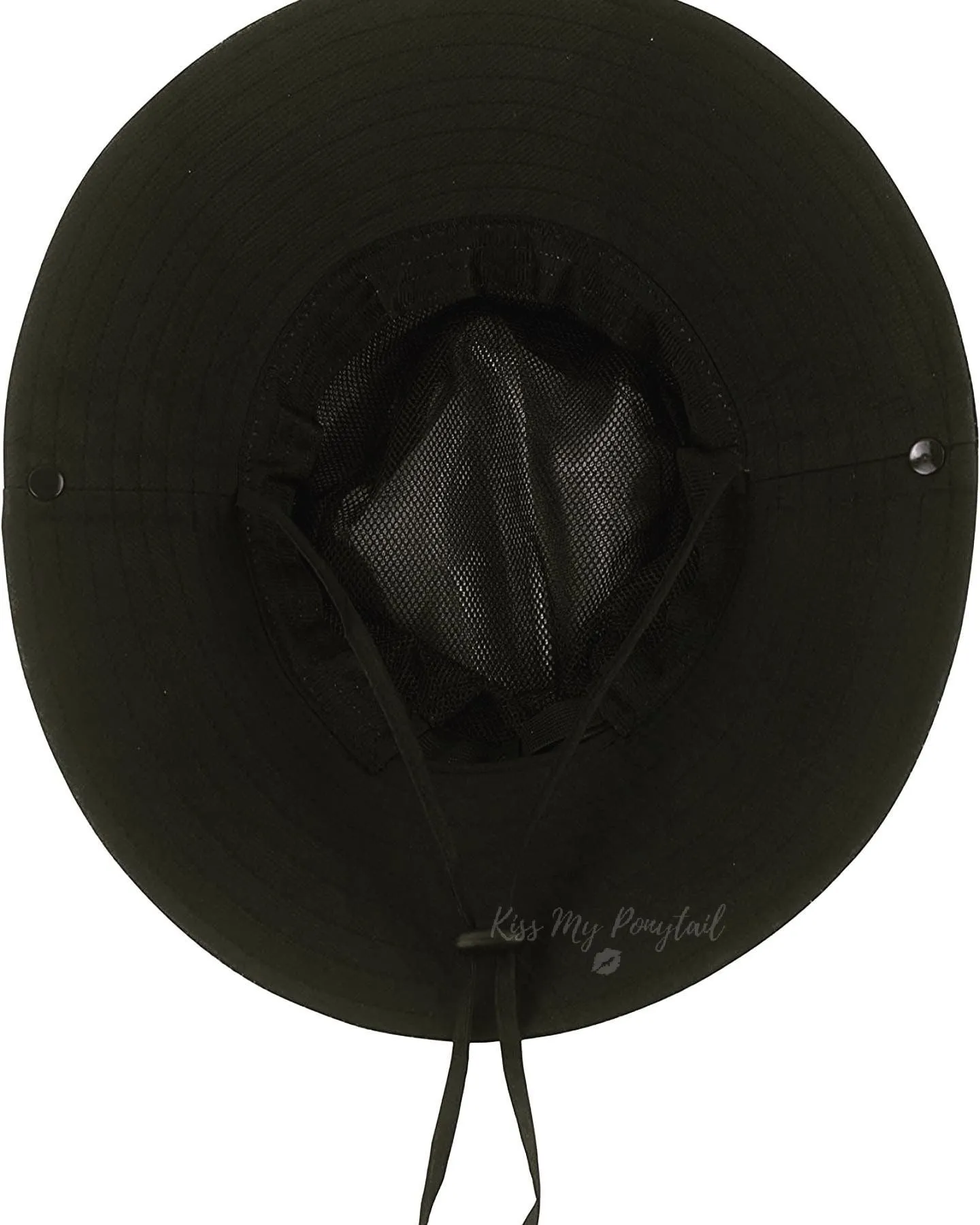 BLACK Unisex Wide Brim Hat