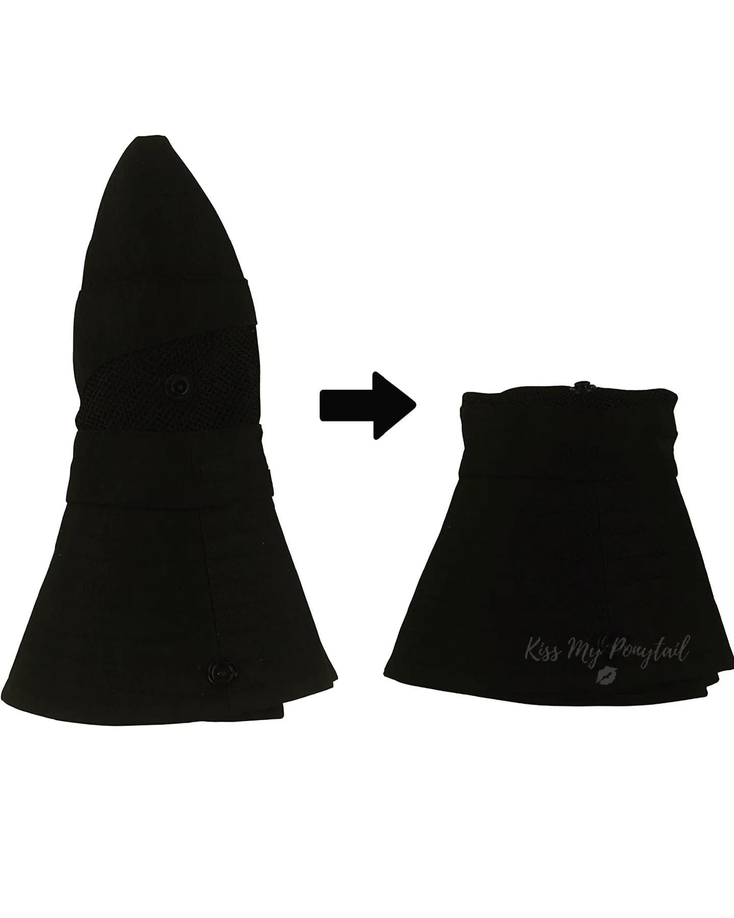 BLACK Unisex Wide Brim Hat