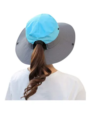 BLUE Unisex Wide Brim Hat