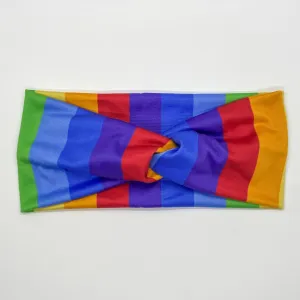 Bold Rainbow Twist Headband