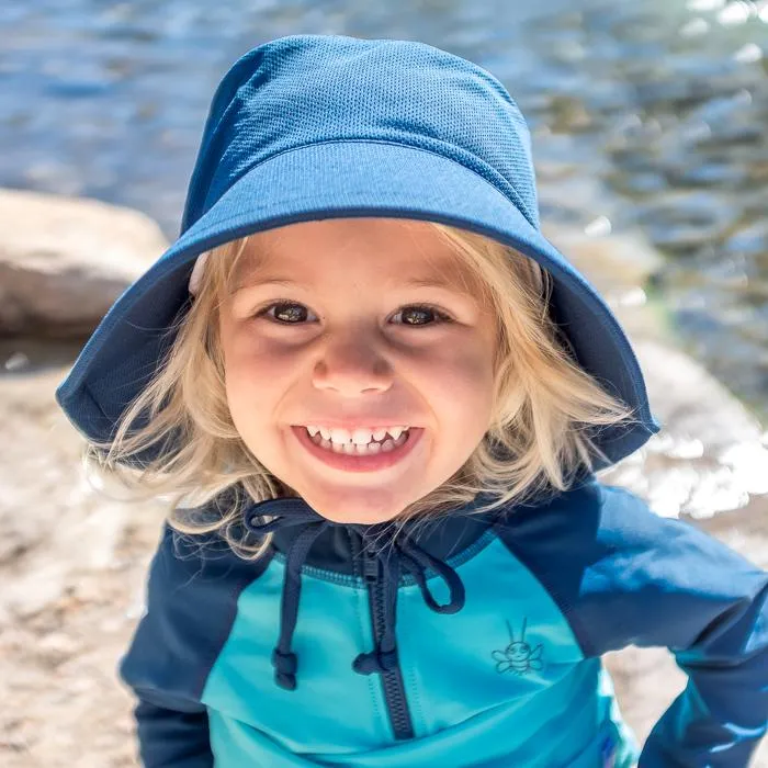 Breathable Bucket Sun Protection Hat-Navy (Min. of 3, multiples of 3)