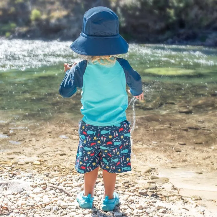 Breathable Bucket Sun Protection Hat-Navy (Min. of 3, multiples of 3)