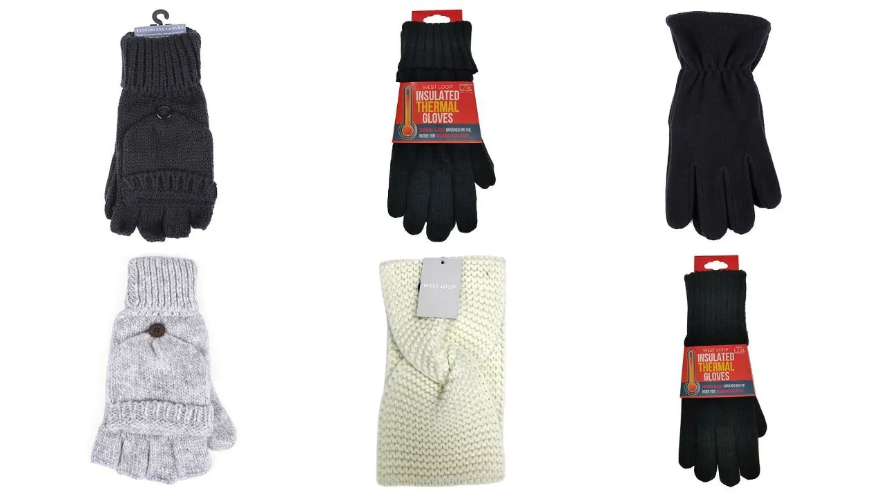 🧤Bundle of Warmth: West Loop Winter Accessories Manifested Lot #4904 - (65 units)