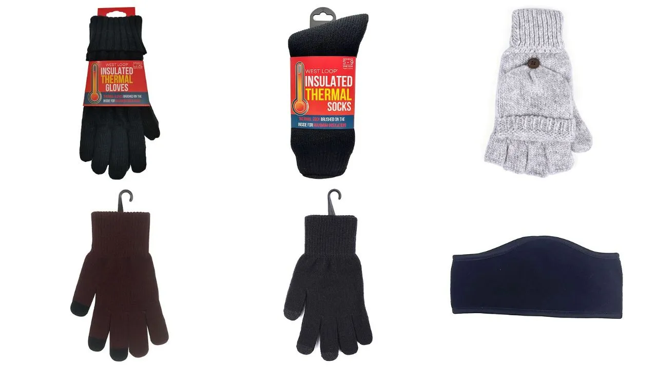 🧤Bundle of Warmth: West Loop Winter Accessories Manifested Lot #4904 - (65 units)