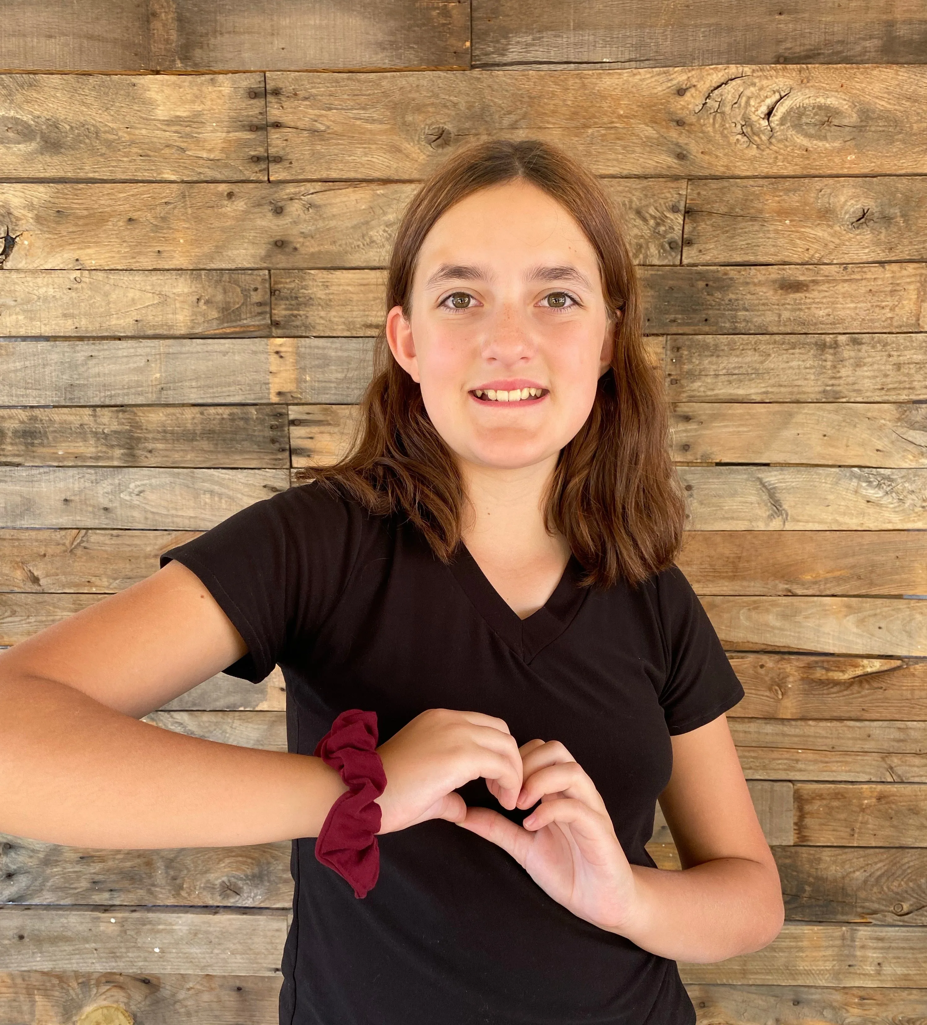 Burgundy Matte Scrunchie