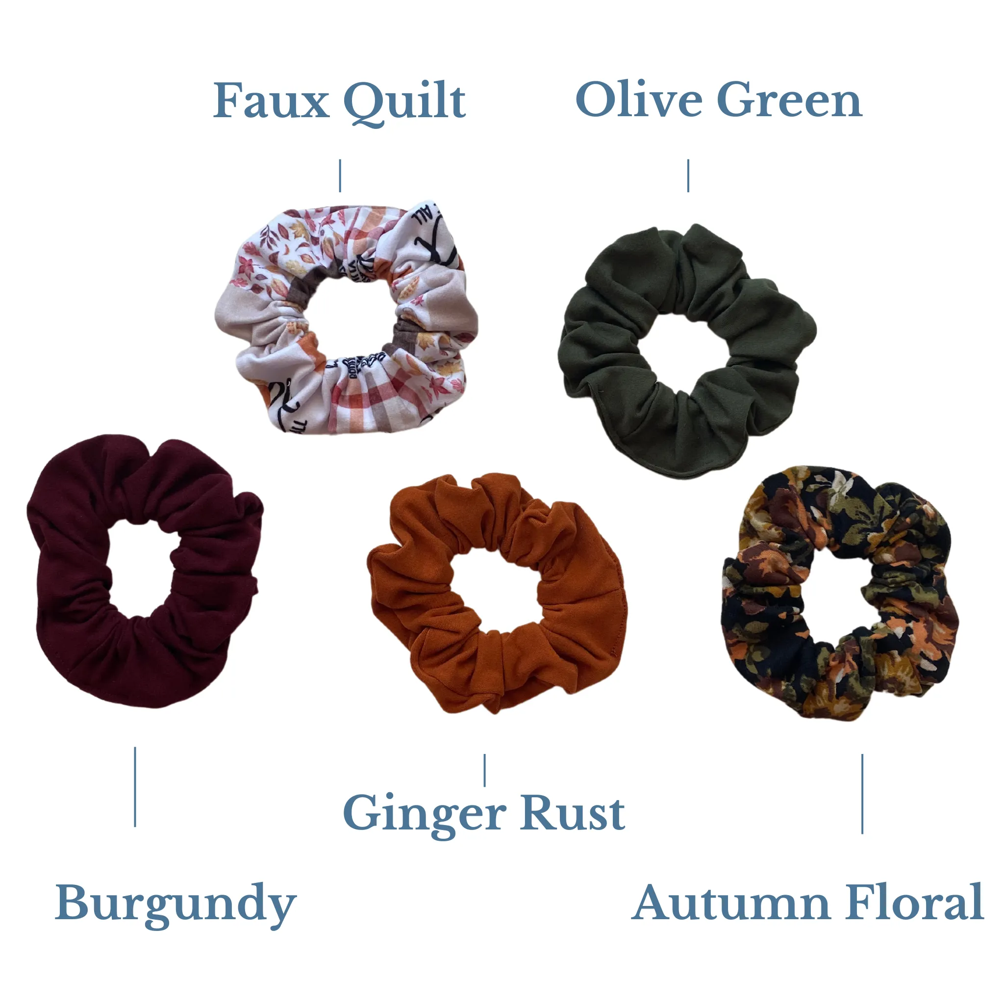 Burgundy Matte Scrunchie