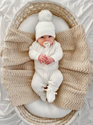 CLASSIC KNIT ROMPER | MILK