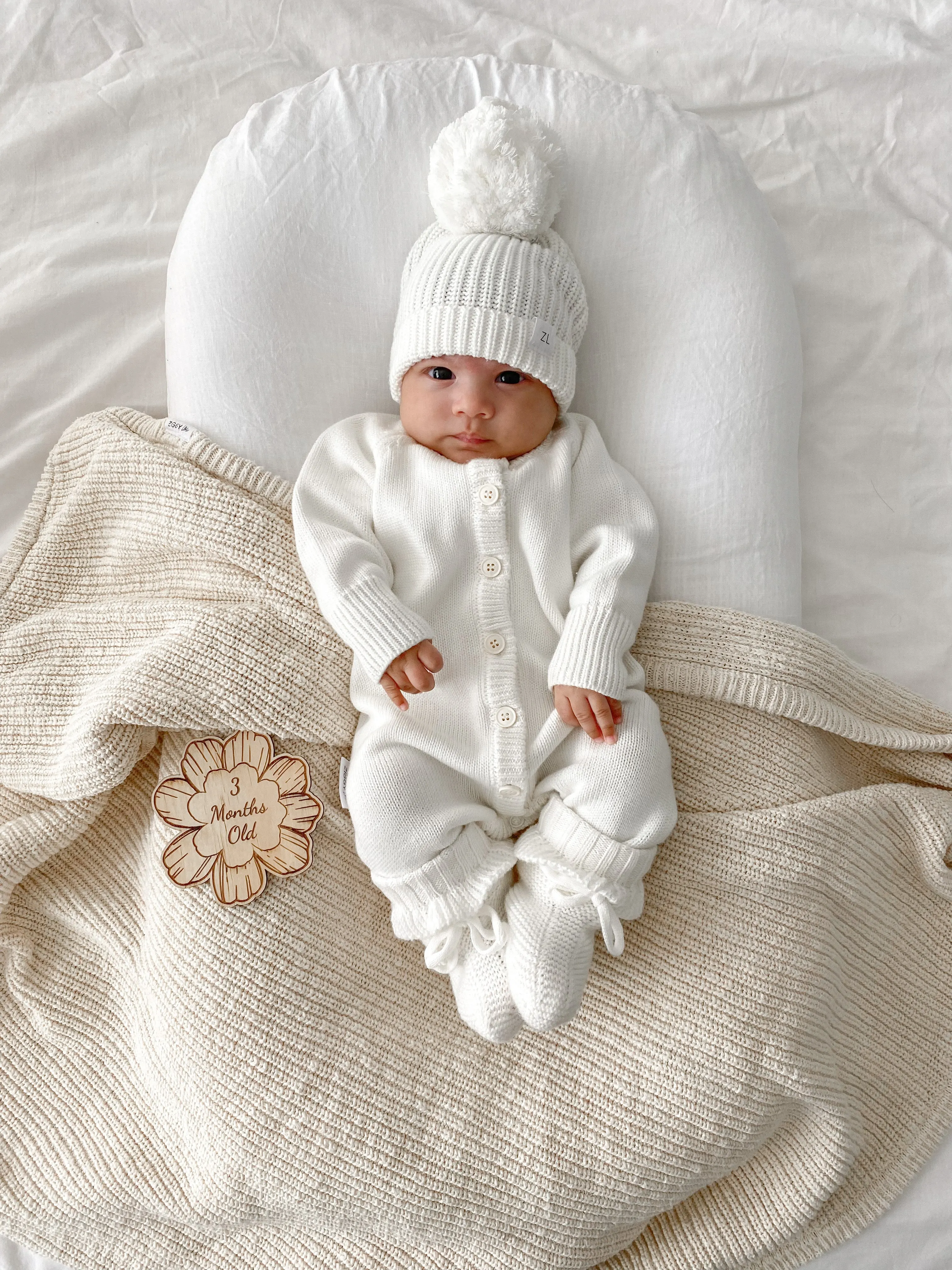 CLASSIC KNIT ROMPER | MILK