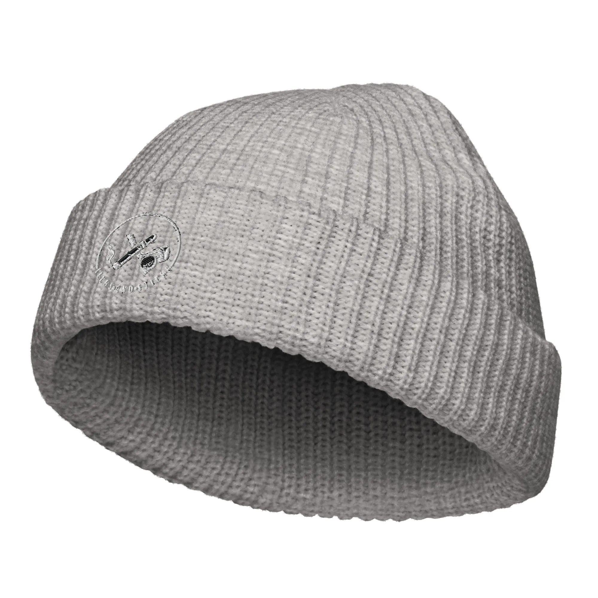 Clubs and Sticks Embroidered Fisherman Beanie