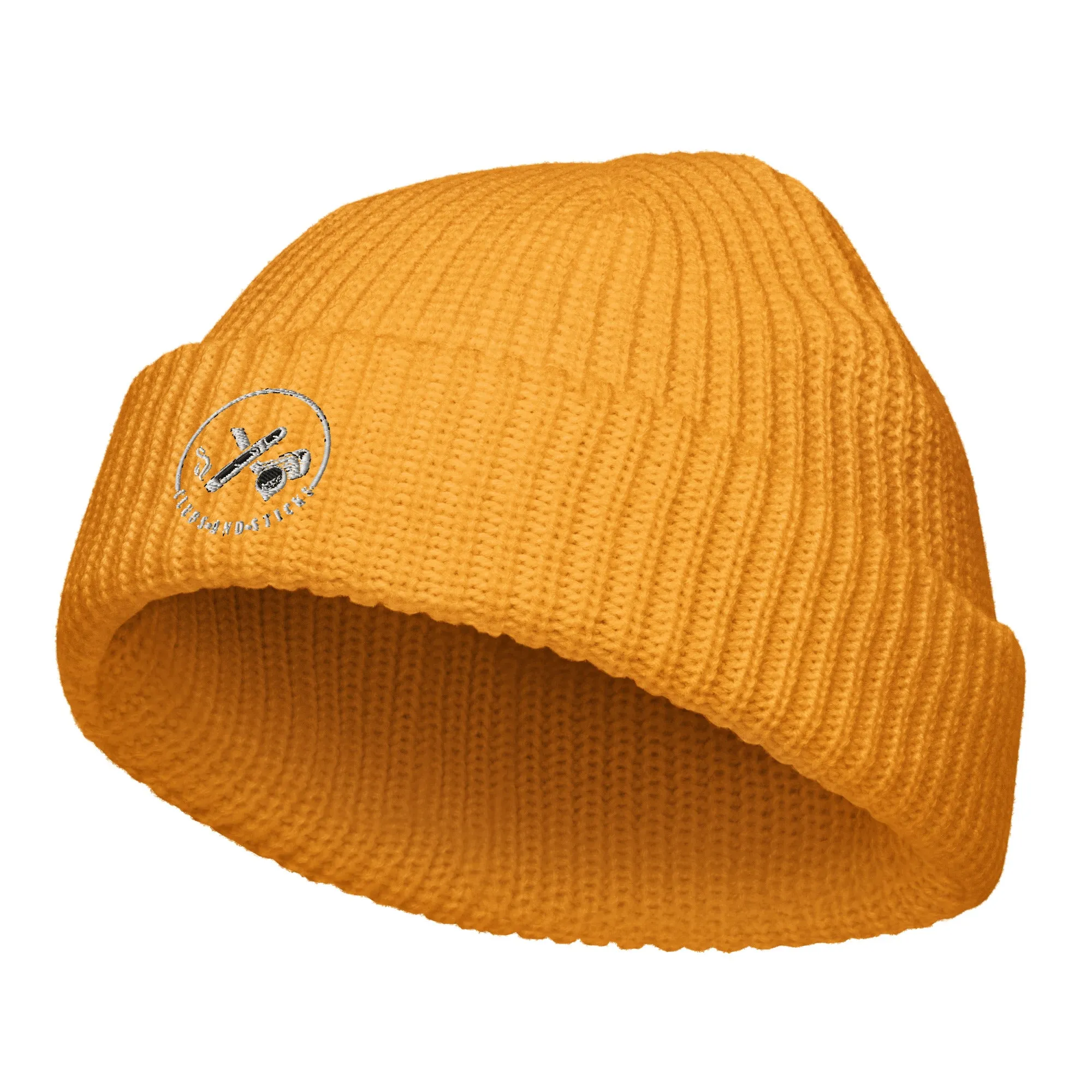 Clubs and Sticks Embroidered Fisherman Beanie