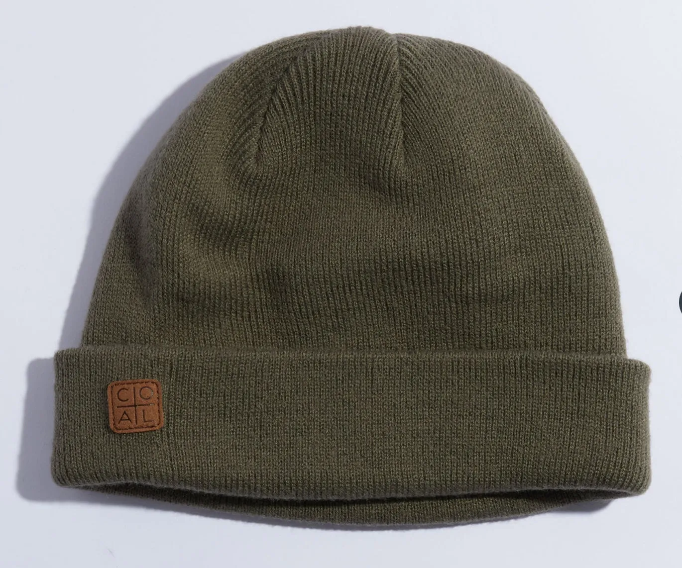 Coal The Harbor Rib Knit Fisherman Beanie Olive
