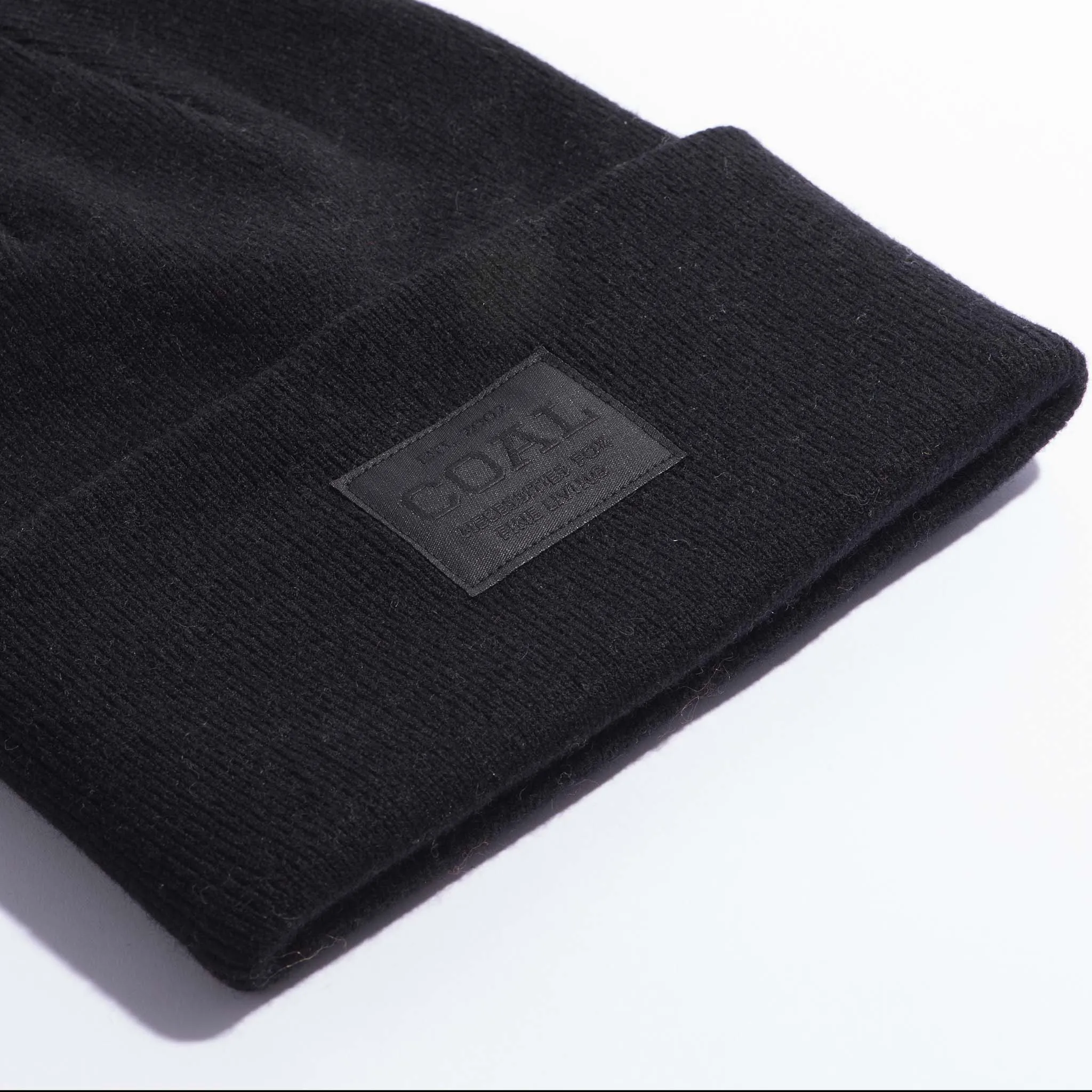 Coal The Uniform Cashmere Knit Cuff Beanie - Black