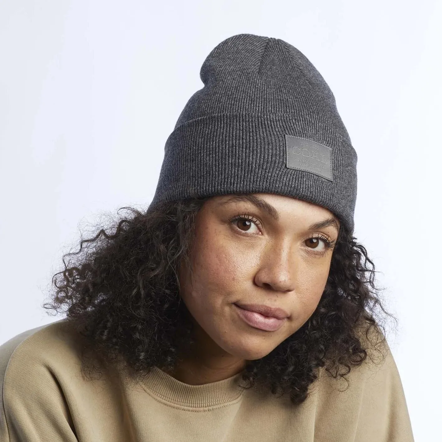 Coal The Uniform Cashmere Knit Cuff Beanie - Charcoal
