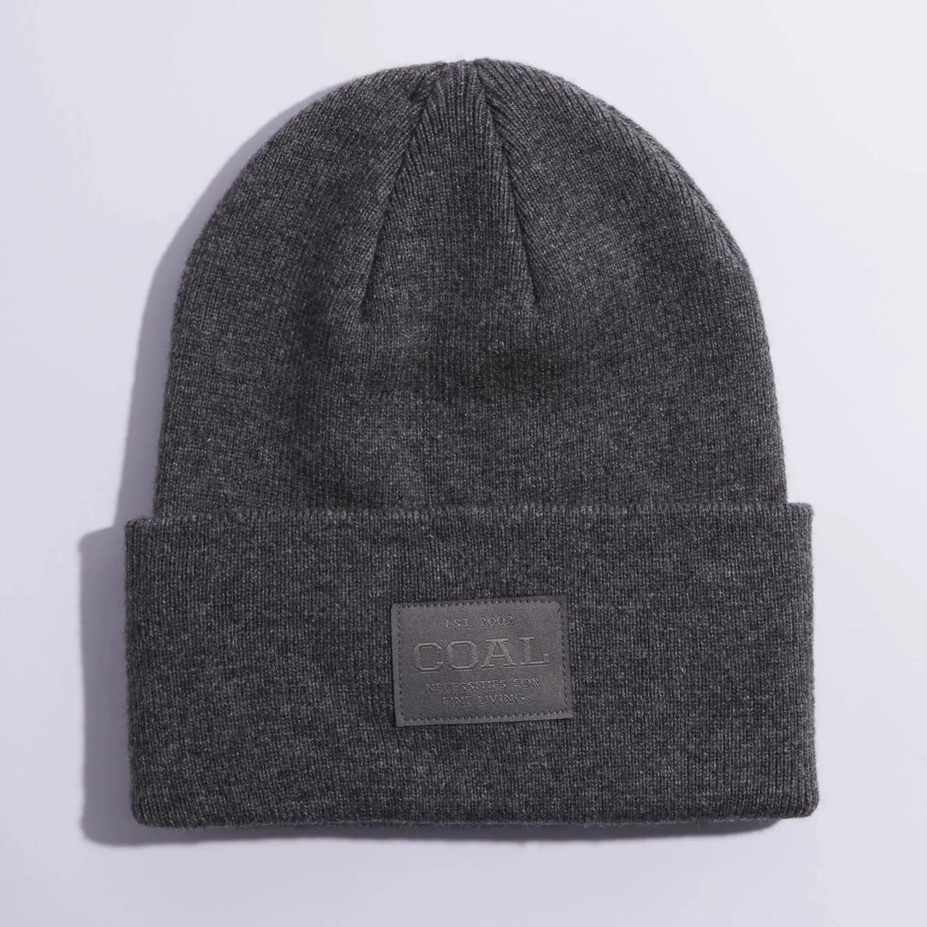 Coal The Uniform Cashmere Knit Cuff Beanie - Charcoal