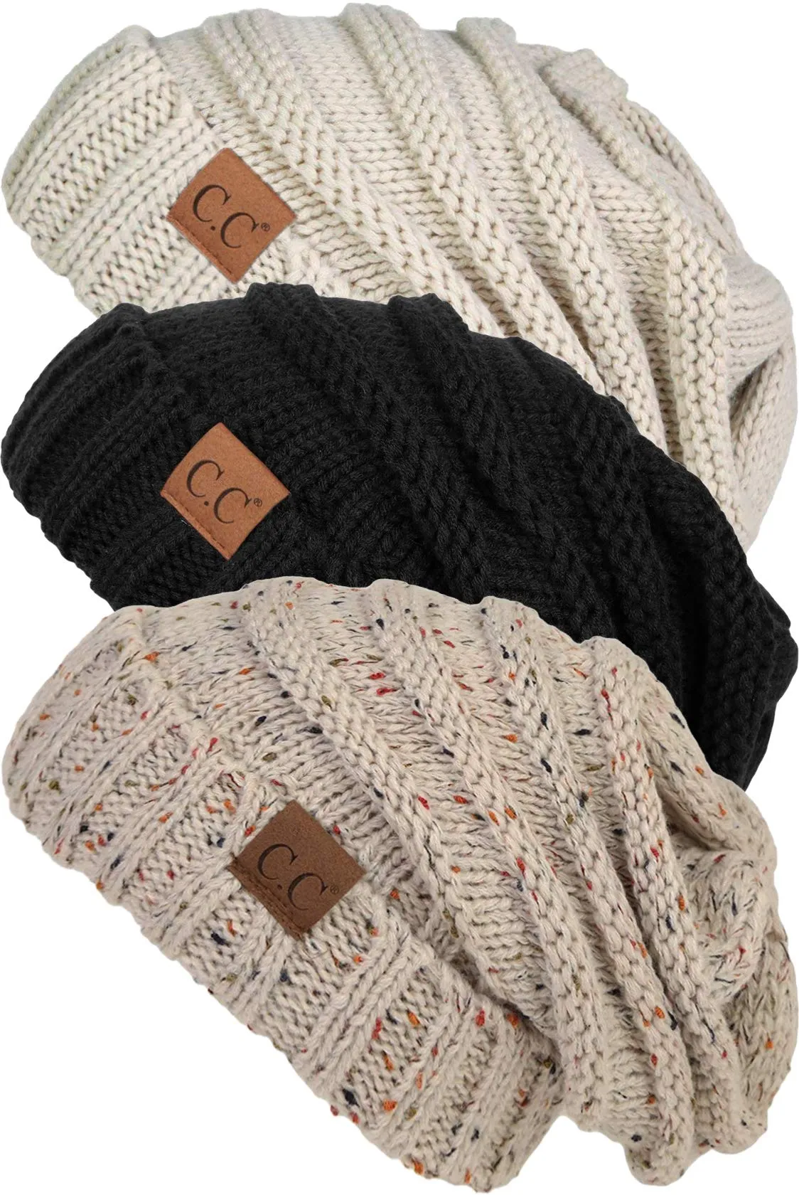 Confetti Oversized Slouchy Beanie by Funky Junque