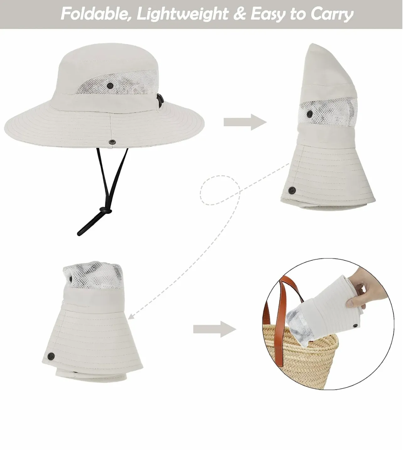CREAM Unisex Wide Brim Hat