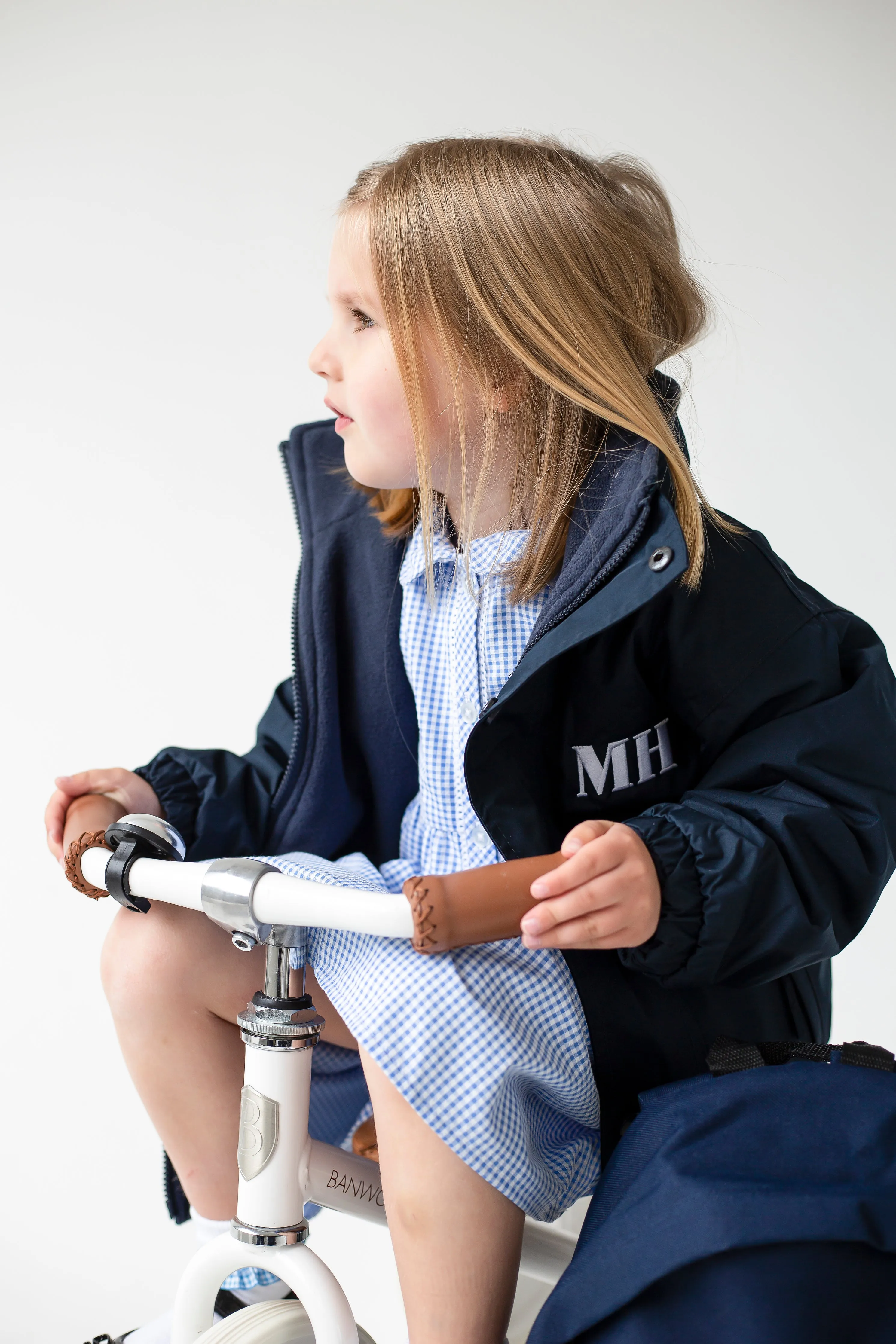 Fleece lined Coat - Embroidered