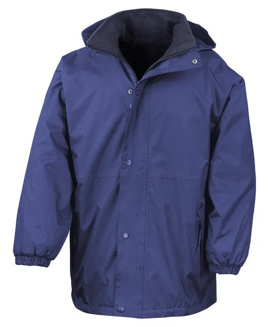Fleece lined Coat - Embroidered