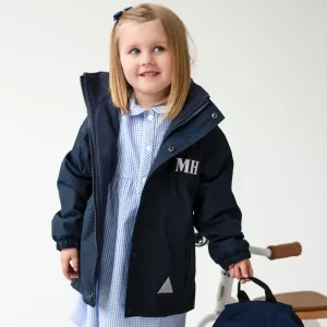 Fleece lined Coat - Embroidered