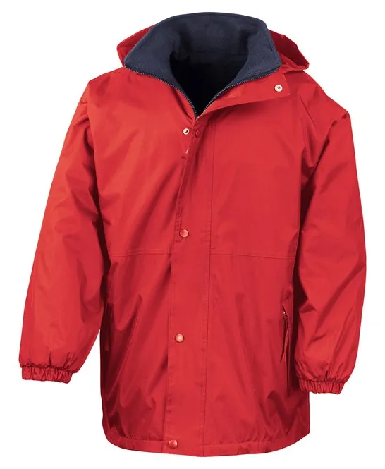 Fleece lined Coat - Embroidered