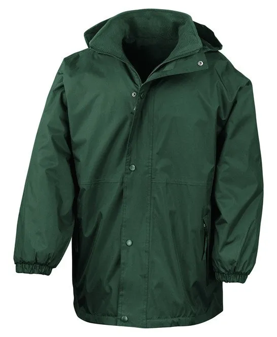 Fleece lined Coat - Embroidered