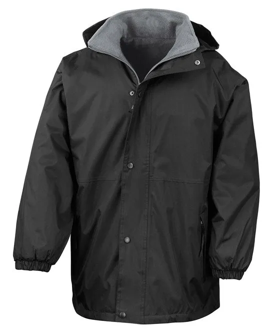 Fleece lined Coat - Embroidered