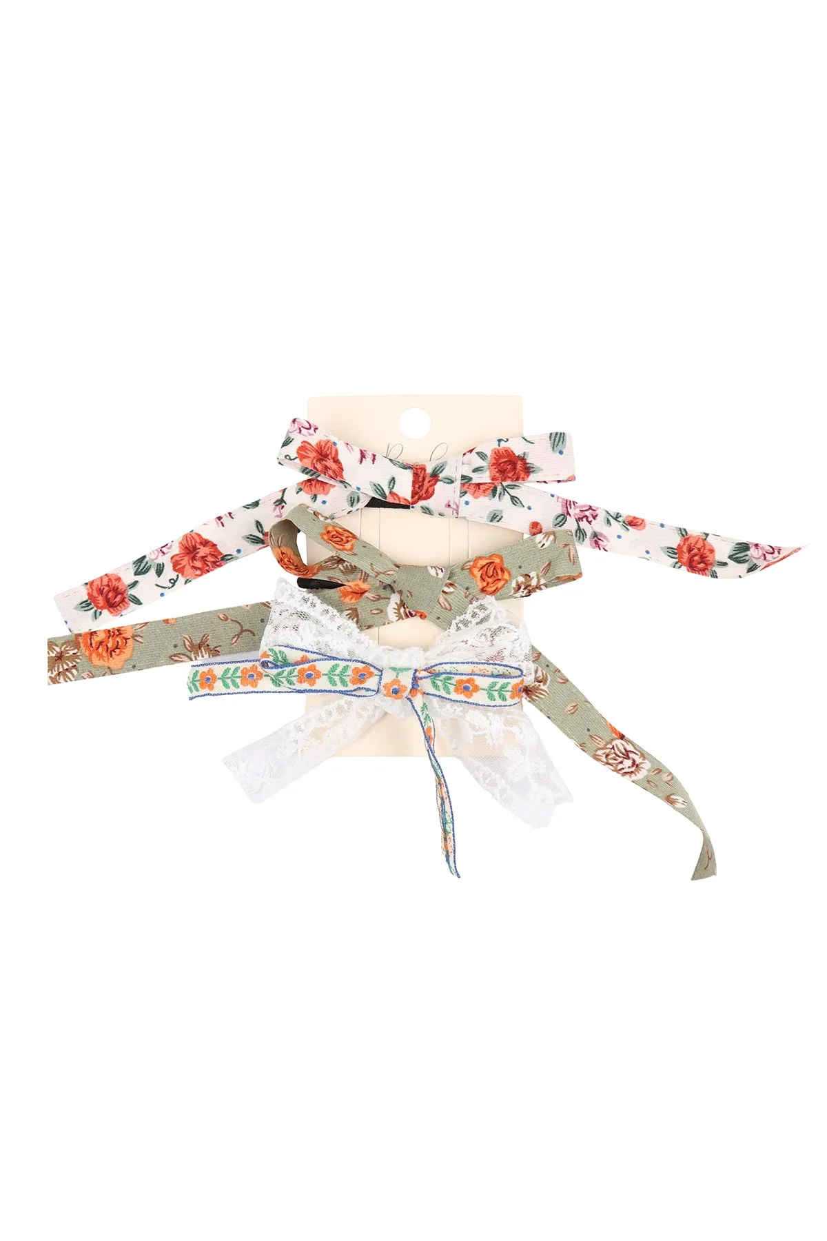 FLORAL RIBBON HEADBAND