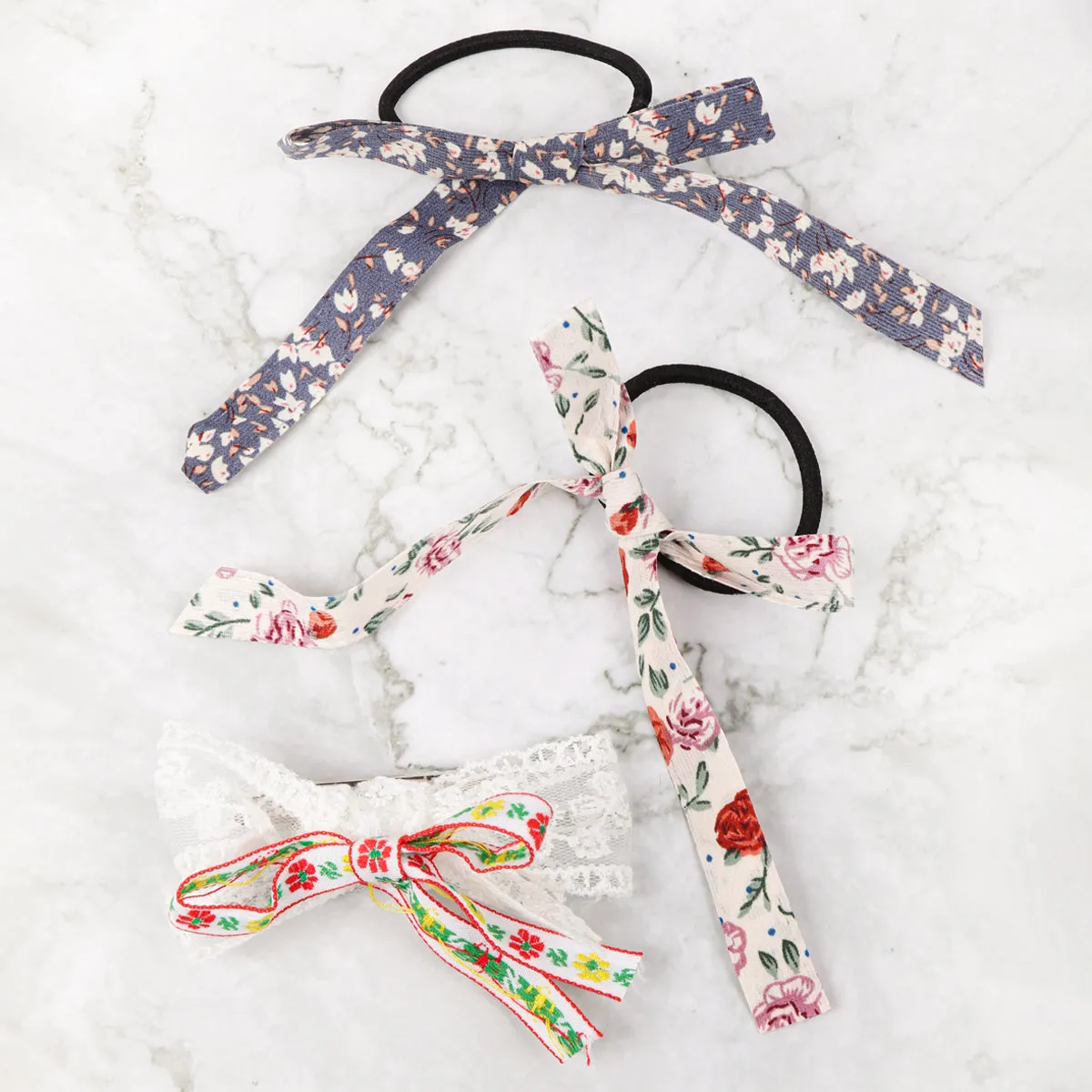 FLORAL RIBBON HEADBAND