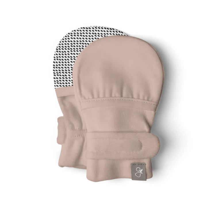 Goumikids Organic Baby Stay On Mittens - Rose
