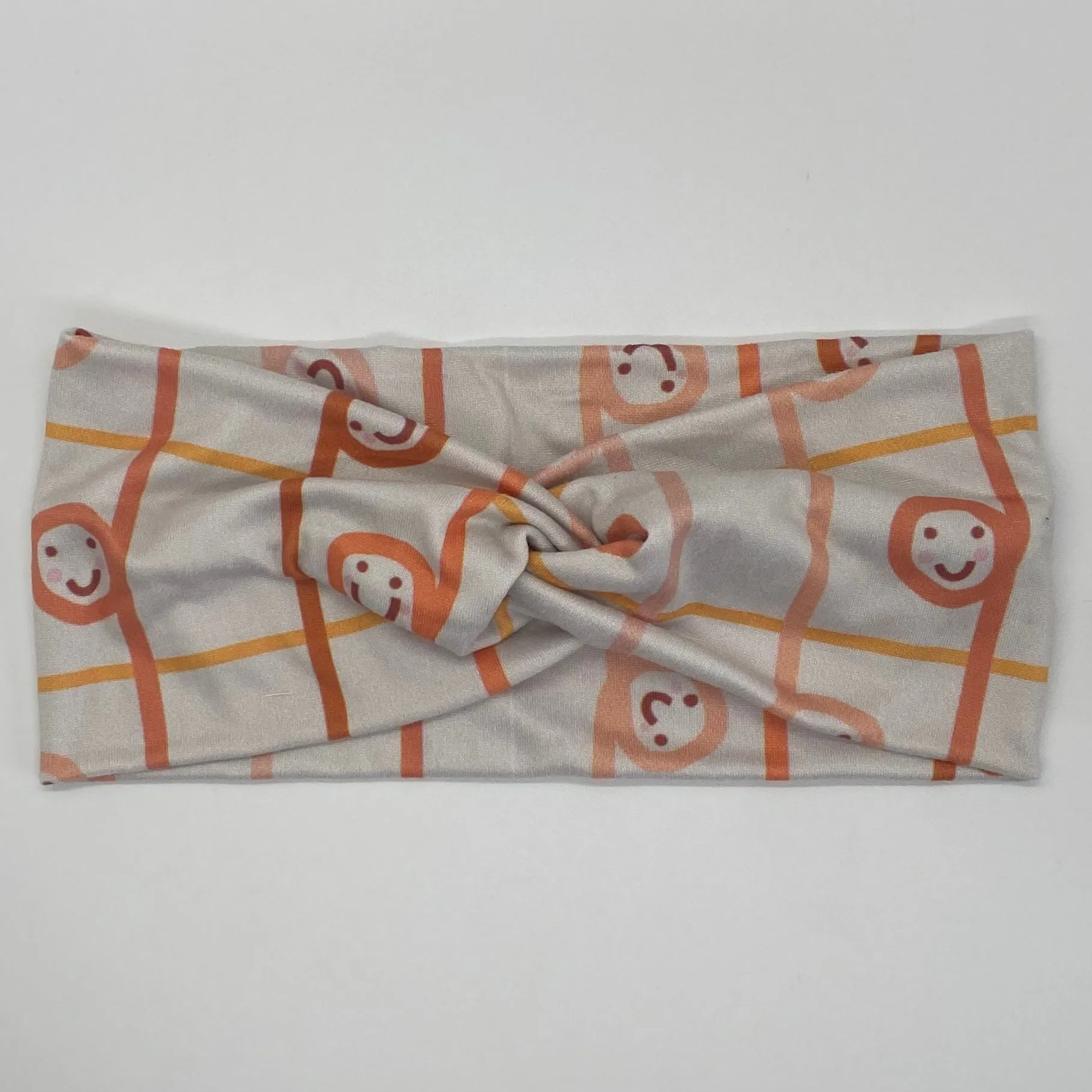 Happy Plaid Twist Headband
