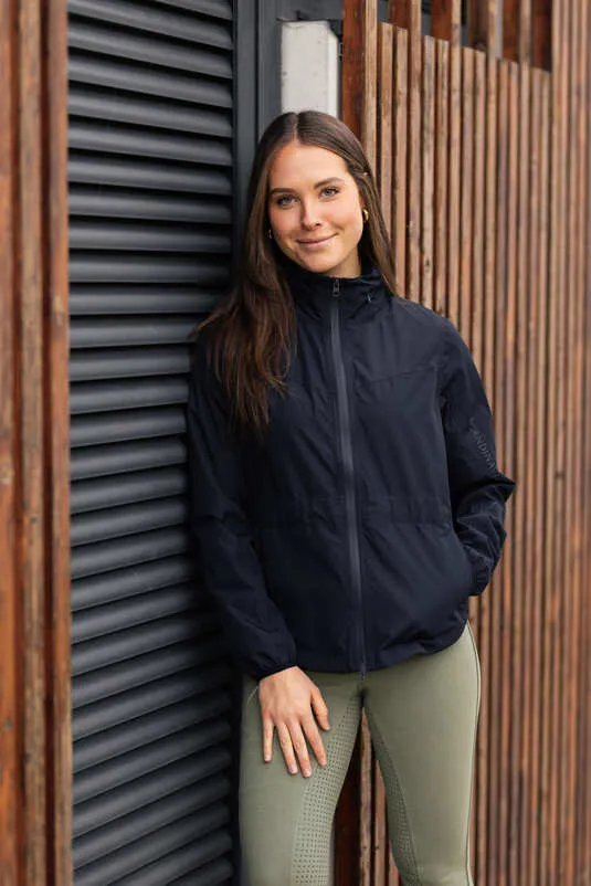 Horze Fiora Ladies Waterproof Jacket Navy