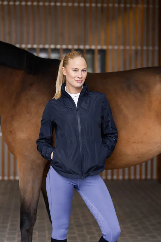 Horze Fiora Ladies Waterproof Jacket Navy