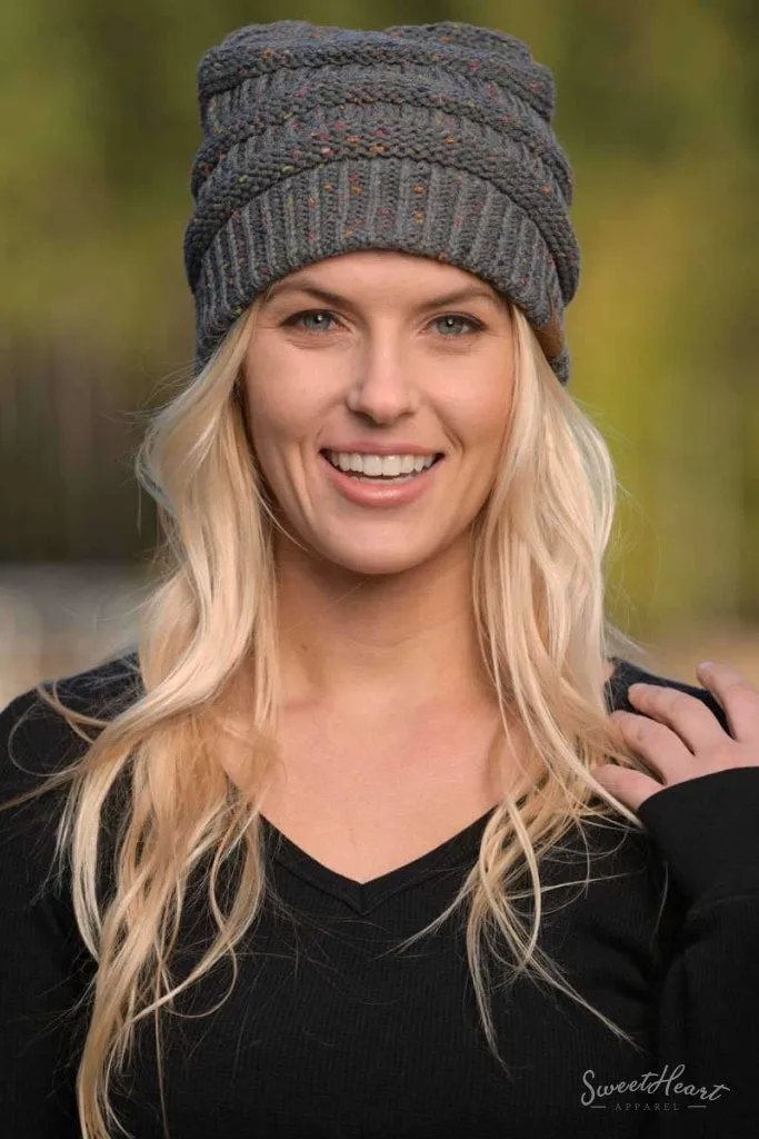 Just In The Knit Of Time - Melange Beanies
